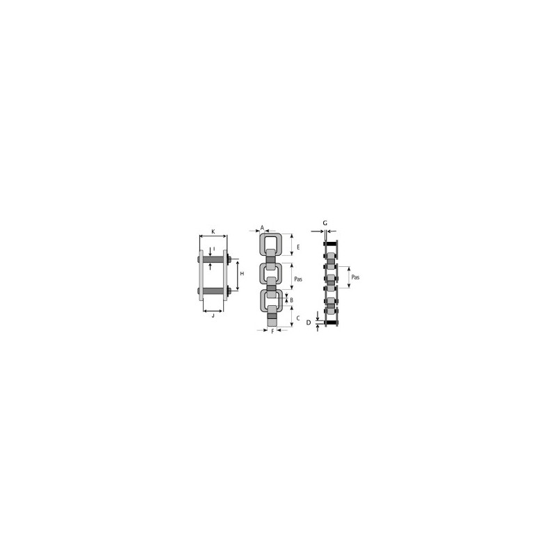 Chaine Spéciale 10010/16R (10m - ref. AJD/CH.100X16R | TP Agri