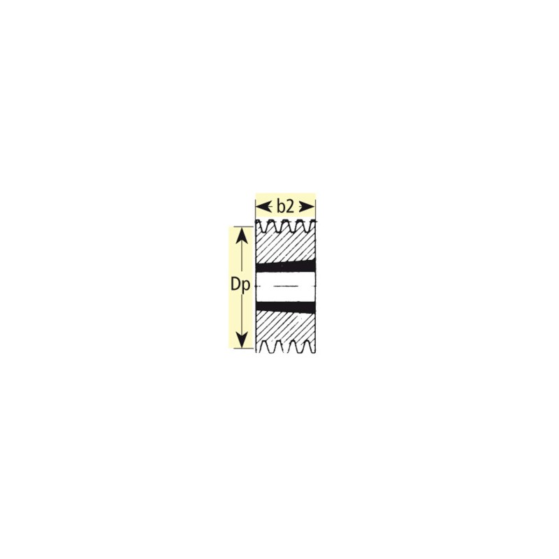 Poulie HTD TL 1008 - ref. AJD/22.8M20TL | TP Agri