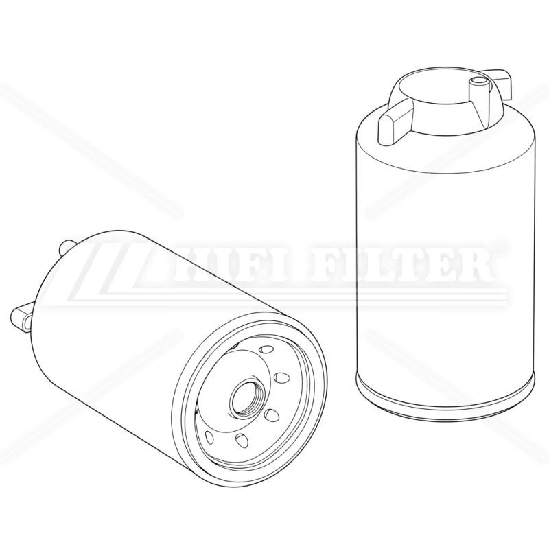 Filtre carburant/eau HIFI SN 55453