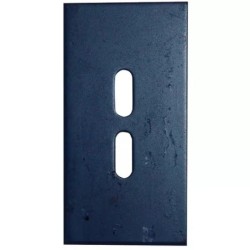 GRATTOIR ACIER 155X80X3 2 LUMIERES 30X11 TYPE PEGORARO 006567 ALPEGO 1308/1