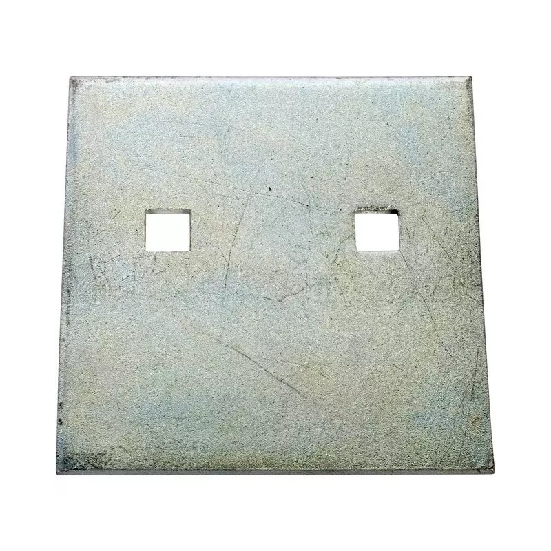 GRATTOIR ACIER 100X100X3 2 TROUS 10 TYPE HOWARD