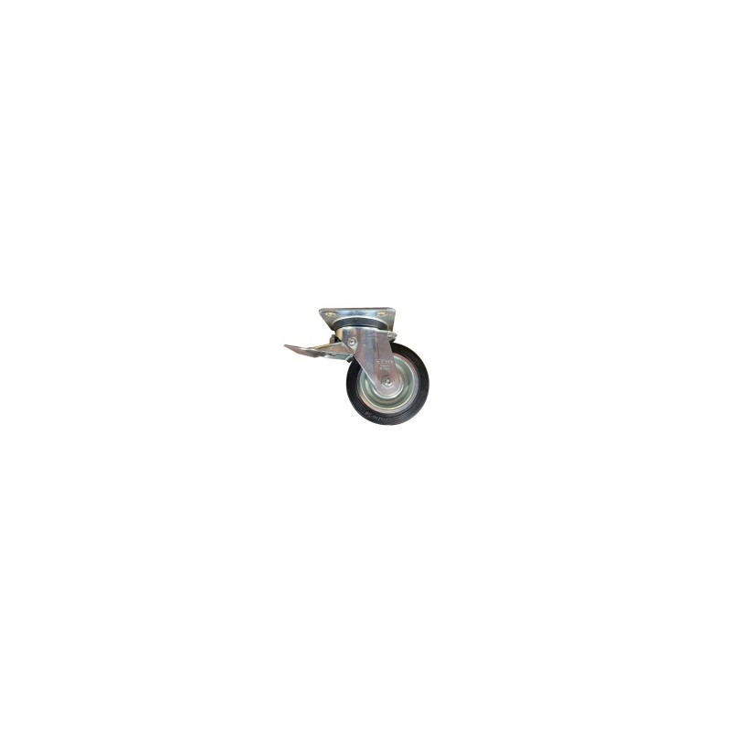 Roulette Pivotante Caoutchouc - ref. AJD/L-V100R | TP Agri