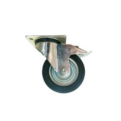 Roulette Pivotante + Frein - ref. AJD/L-V162R-FI | TP Agri