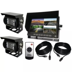 CAMERA DE RECUL HD AVEC MONITEUR 7" QUAD + 2 CAMERAS 100° ID.CAM