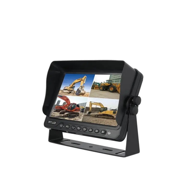 MONITEUR 7" QUAD AHD COULEUR 4 ENTREES CAMERA TECHNI-POWER