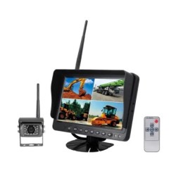 CAMERA DE RECUL 120° SANS FIL AVEC MONITEUR 9" QUAD TECHNI-POWER