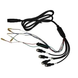 FAISCEAU D'ALIMENTATION POUR  MONITEUR CAMERA DE RECUL 4 CANAUX TECHNI-POWER