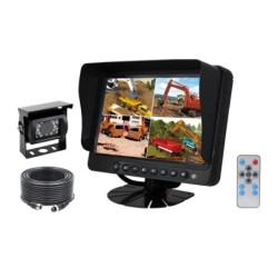 CAMERA DE RECUL 120° AHD AVEC MONITEUR 9" QUAD TECHNI-POWER