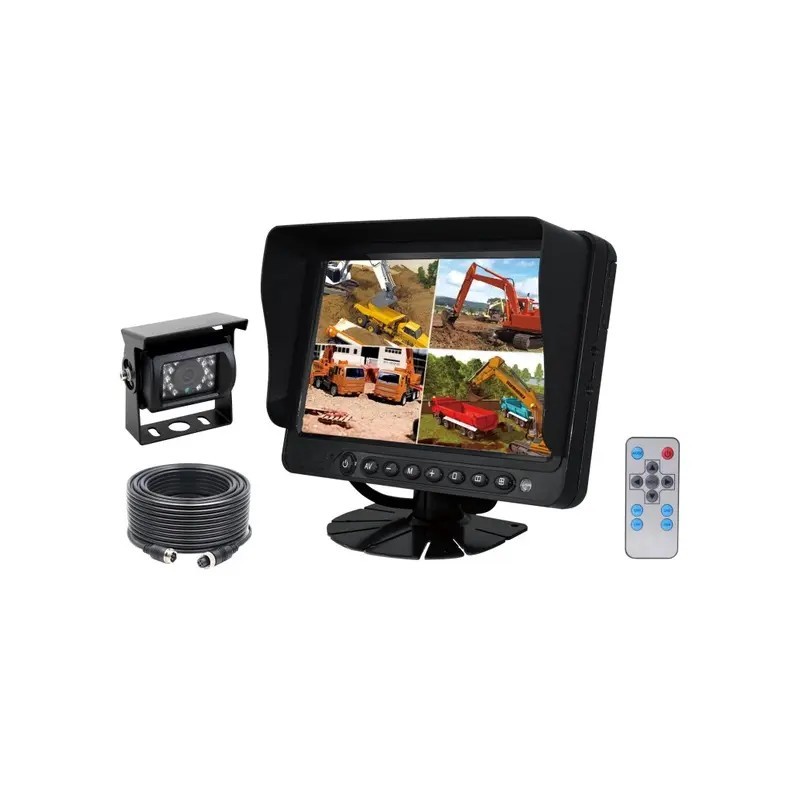 CAMERA DE RECUL 120° AHD AVEC MONITEUR 9" QUAD TECHNI-POWER