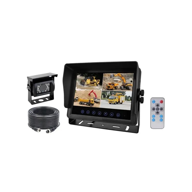 CAMERA DE RECUL 120° AHD AVEC MONITEUR 7" QUAD ETANCHE TECHNI-POWER