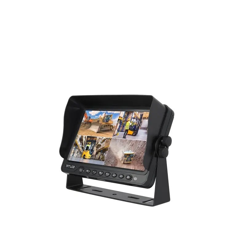 MONITEUR 9" QUAD AHD COULEUR 4 ENTREES CAMERA TECHNI-POWER