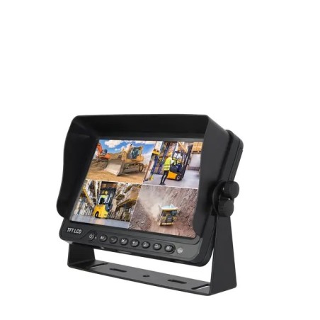 MONITEUR 9" QUAD AHD COULEUR 4 ENTREES CAMERA TECHNI-POWER