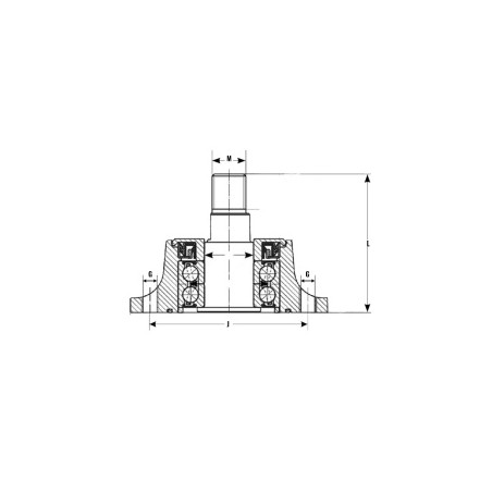 Roulement HUB - ref. AJD/IL30-100/4T.M24X200 | TP Agri