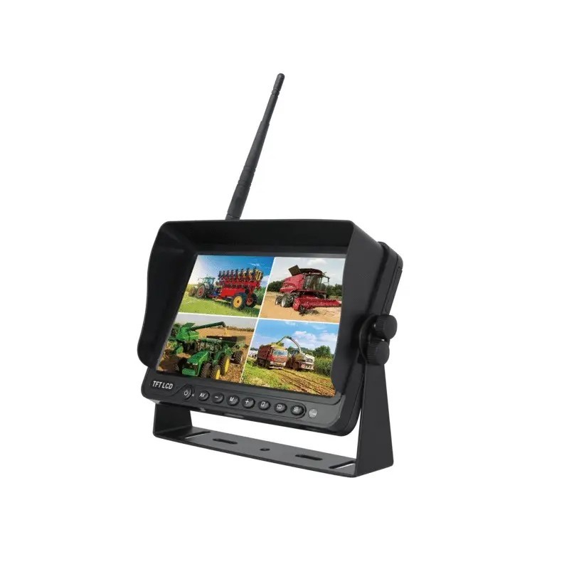 MONITEUR SANS FIL 7" QUAD AHD COULEUR 4 ENTREES CAMERA TECHNI-POWER