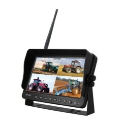 MONITEUR SANS FIL 9" QUAD AHD COULEUR 4 ENTREES CAMERA TECHNI-POWER