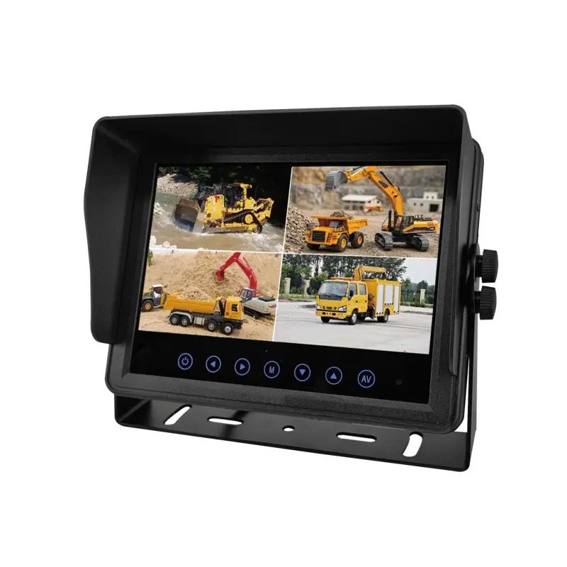 MONITEUR 7" ETANCHE QUAD AHD COULEUR 4 ENTREES CAMERA TECHNI-POWER