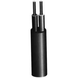 CABLE SOUPLE 2X1,5mm² GRIS HO5VVF ROULEAU DE 10M