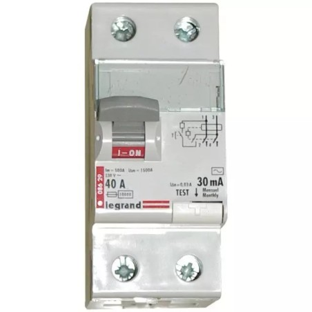 INTERRUPTEUR DIFFERENTIEL BIPOLAIRE 40A 30mA LEGRAND