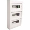 COFFRET 36 MODULES NU SS PORTE BLANC+FIXATION