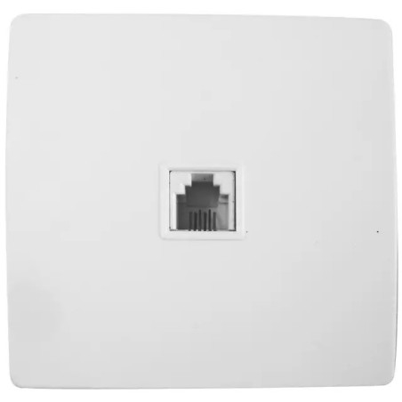 PRISE TELEPHONE RJ 45  VIS + GRIFFES DIWONE  BLANC
