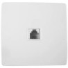 PRISE TELEPHONE RJ 45  VIS + GRIFFES DIWONE  BLANC