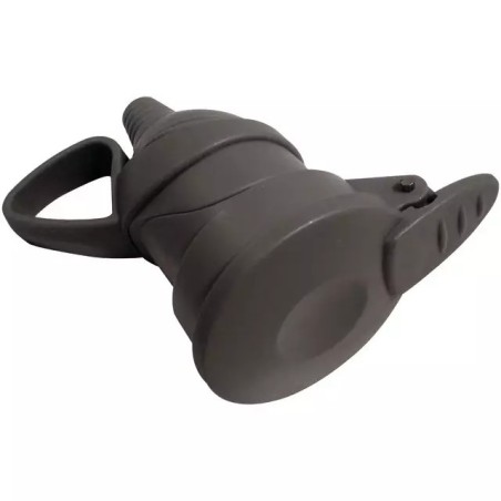 FICHE FEMELLE A CLAPET -16A 2P + T - GRIS