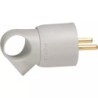 FICHE 2P+T 16A FR ANNEAU GRIS