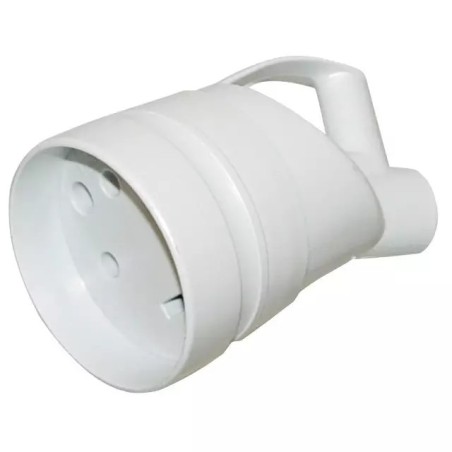 FICHE FEMELLE PLASTIQUE 20A GRIS 3P+T SORTIE INCLINEE LEGRAND