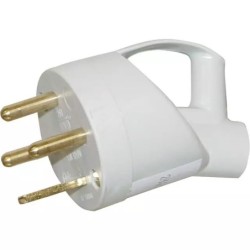 FICHE MALE PLASTIQUE 20A GRIS 3P+T SORTIE INCLINEE LEGRAND