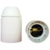 DOUILLE THERMOPLASTIQUE LISSE BLANC E27