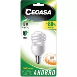 AMPOULE SPIRALE CHAUDE 12W-E14/BLISTER