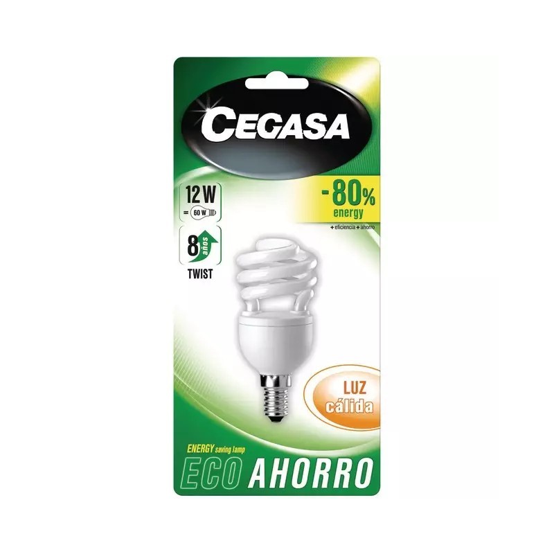 AMPOULE SPIRALE CHAUDE 12W-E14/BLISTER