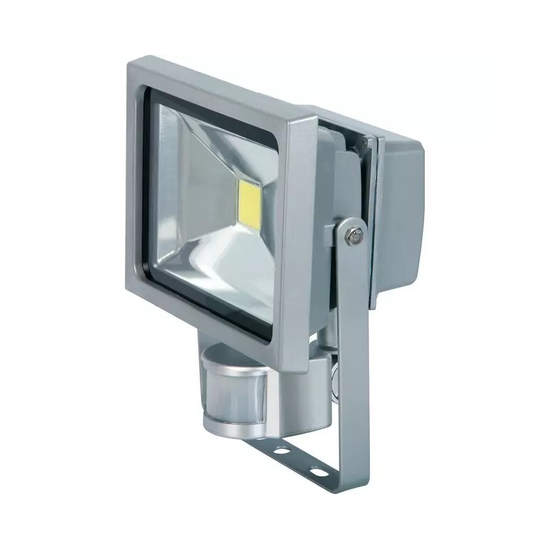 PROJECTEUR ALU LED 220V 20W 1440 LMS AVEC DETECTEUR GRIS