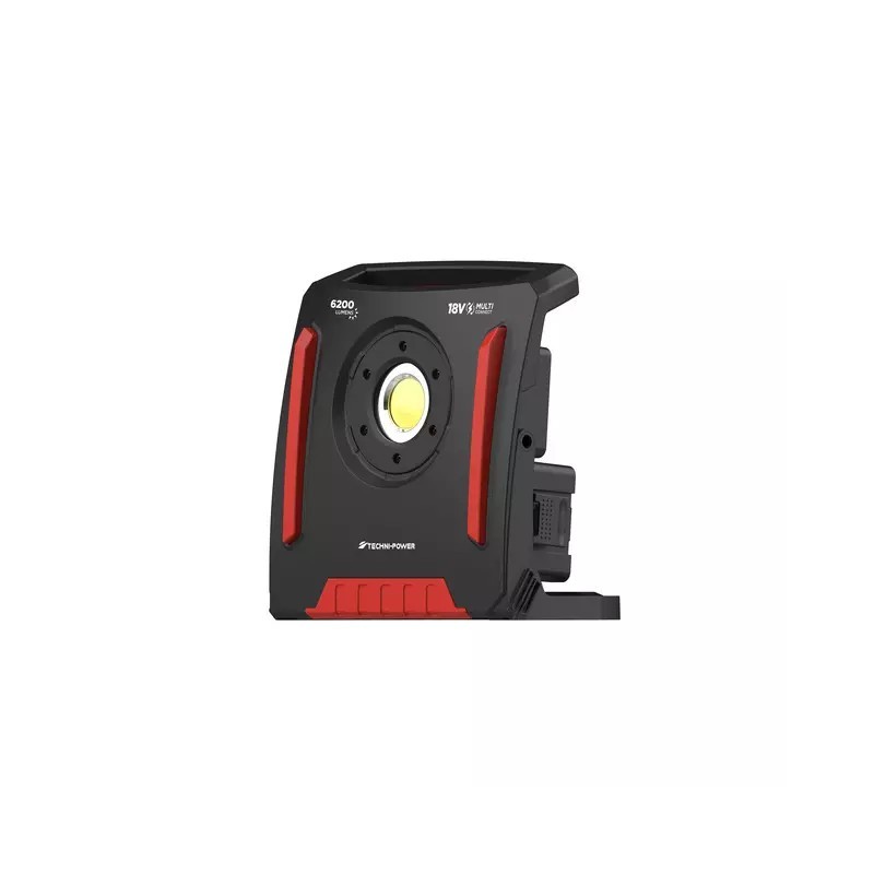 PROJECTEUR ATELIER LED 6200 LUMENS 230V OU SUR BATTERIE 18V LIVRE AVEC 5 ADAPTATEURS TECHNI-POWER