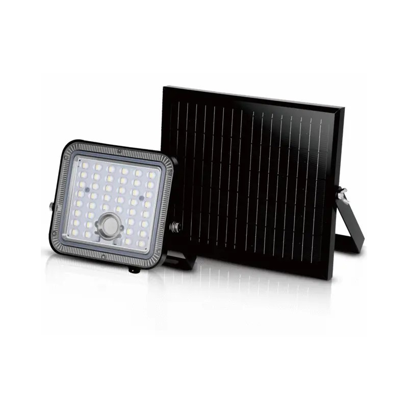 PROJECTEUR EXTERIEUR LED 10W 1400 LUMENS SOLAIRE AVEC DETECTEUR TECHNI-POWER