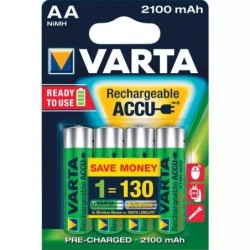 PILE RECHARGEABLE ACCU POWER AA HR06 2100 mah BLISTER DE 4 VARTA