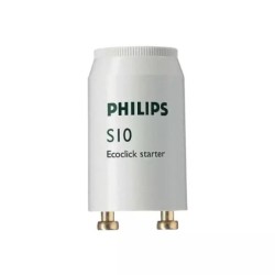STARTER S10 4/65 WATTS PHILIPS POUR TUBE FLUORESCENT BLISTER DE 2