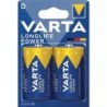 PILE ALCALINE 1,5V D LR20 LONGLIFE POWER BLISTER DE 2 VARTA