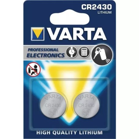 PILE LITHIUM CR2430 3V BLISTER DE 2 VARTA
