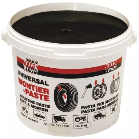 PATE A PNEU NOIRE SEAU 5KG TIP TOP