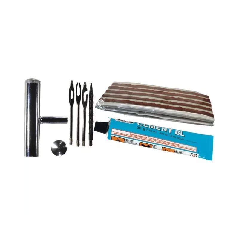 TRESSE LONGUE SEALFIX + ACCESSOIRES REPARATION PNEU BLISTER