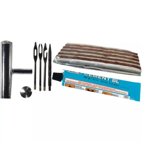 TRESSE LONGUE SEALFIX + ACCESSOIRES REPARATION PNEU BLISTER