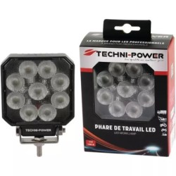PHARE LED CARRE 12/24V 15W 1500 LUMENS TECHNI - ref. 1210251 | TP Agri