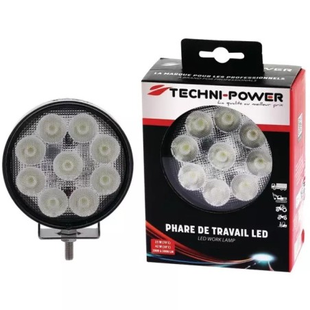 PHARE LED ROND 12/24V 42W 3800 LUMENS AVEC PR - ref. 1210255 | TP Agri