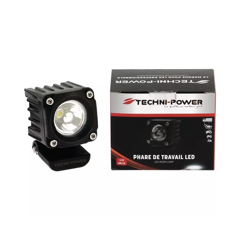 PHARE LED CARRE MINI 12/24V 10W 600 LUMENS TE - ref. 1210146 | TP Agri