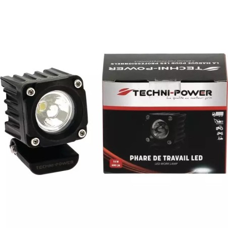 PHARE LED CARRE MINI 12/24V 10W 600 LUMENS TE - ref. 1210146 | TP Agri