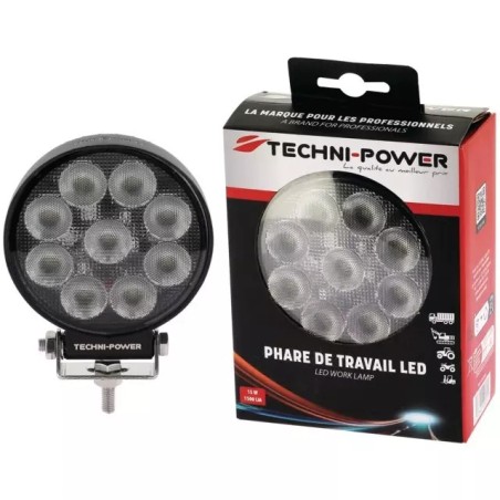 PHARE LED ROND 12/24V 15W 1500 LUMENS TECHNI- - ref. 1210250 | TP Agri