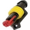 CONNECTEUR ETANCHE MALE 2 VOIES AMP SUPERSEAL 1,5MM SACHET DE 10