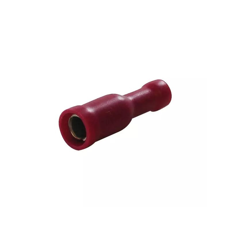 COSSE RONDE FEMELLE ROUGE 4MM BOITE DE 100