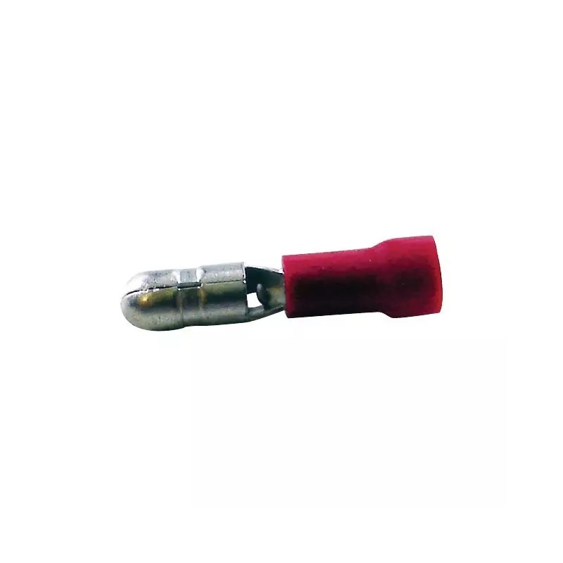 COSSE RONDE MALE ROUGE 4MM BOITE DE 100 - ref. 1234104 | TP Agri